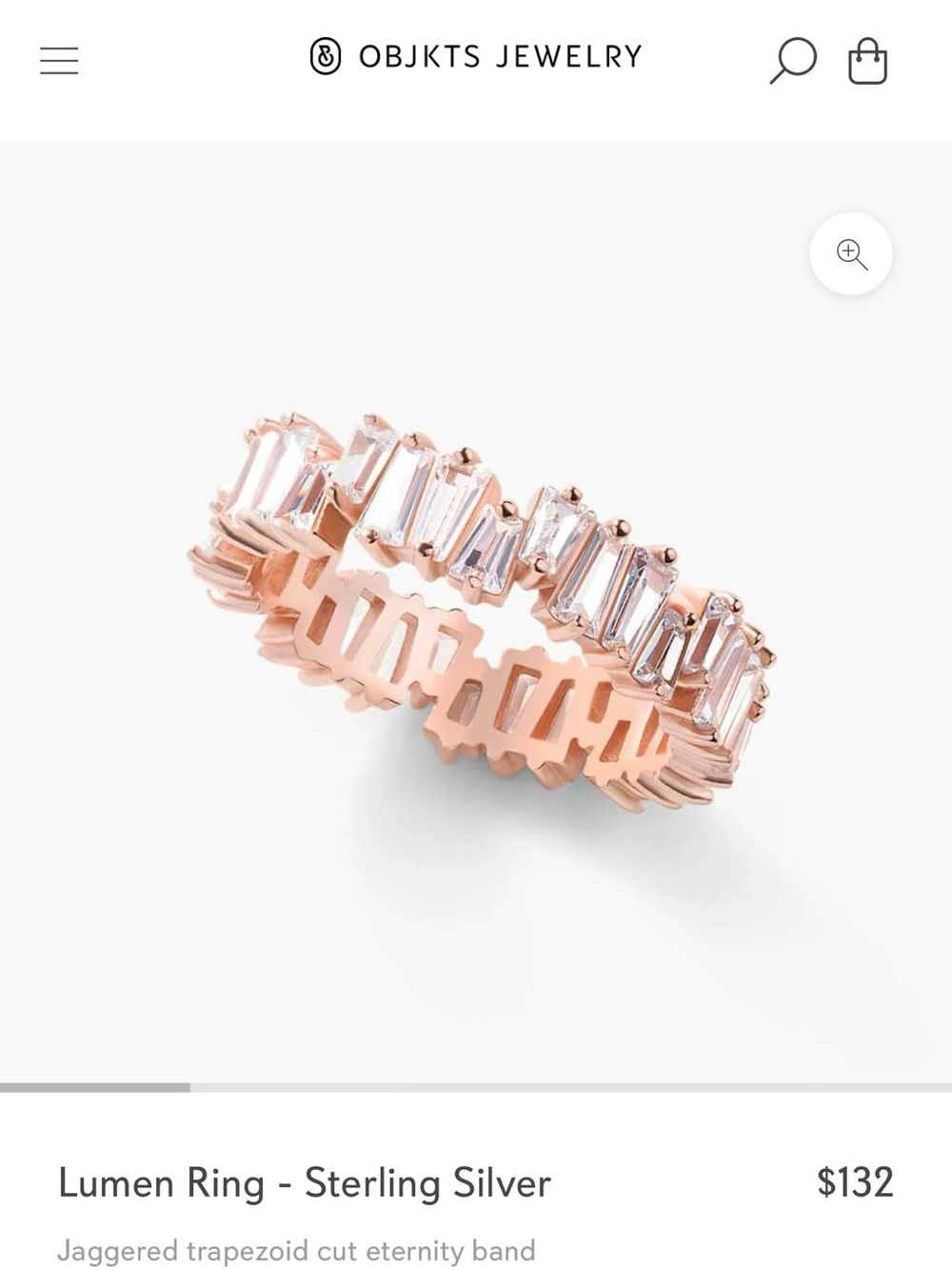 Rose Gold Eternity Ring